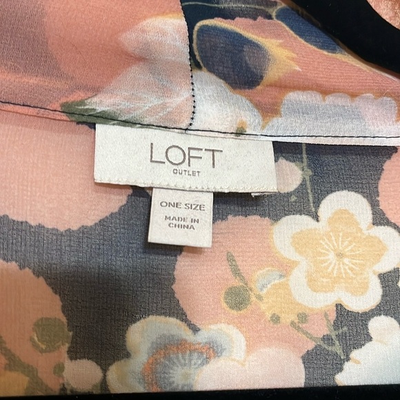 Loft Floral Sheer Kimono O/S - Picture 4 of 6